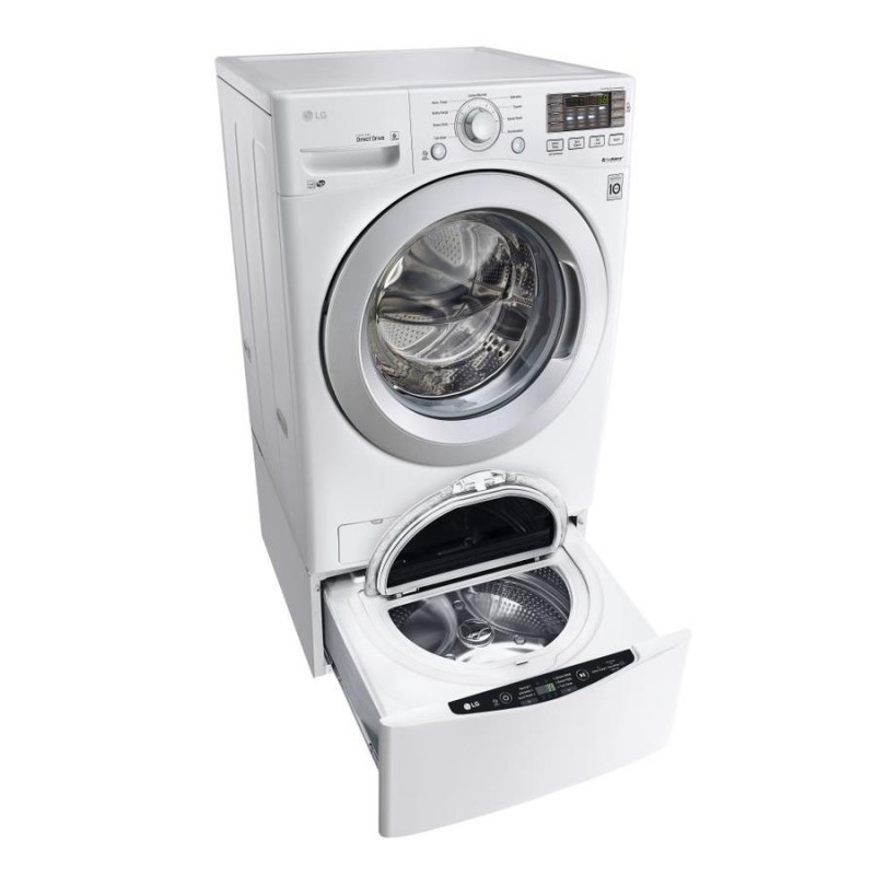 LG WM3270CW TWINWash Compatible 4.5cu ft HighEfficiency Stackable